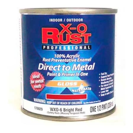 General Paint Exterior Paint, Gloss, Red, 1/2 pt 176829